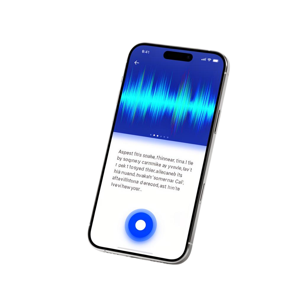 MoonShine app showing voice transcription interface with colorful soundwaves